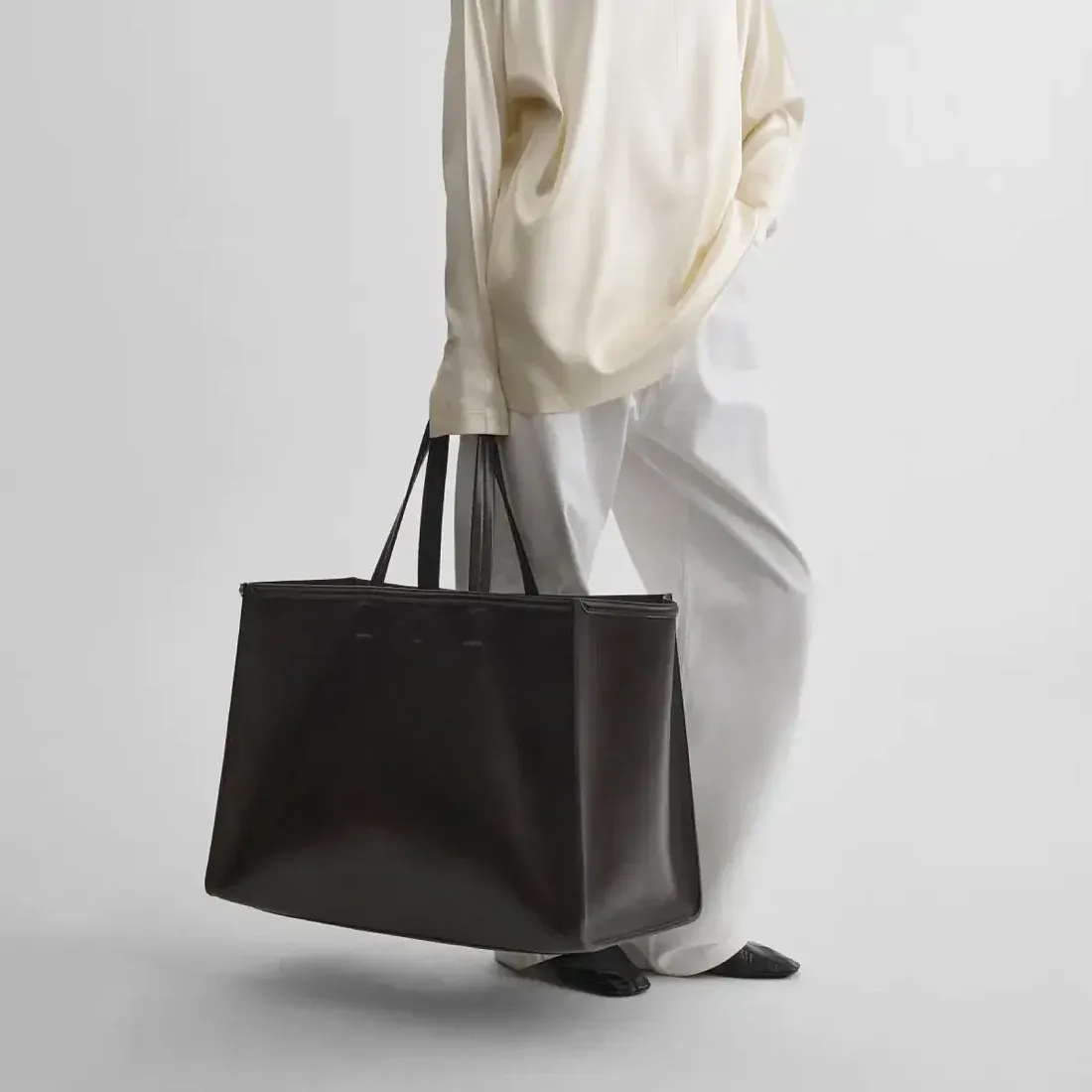 Phoebe Philo Сумка XL Cabas Chocolate Brown - фото 2