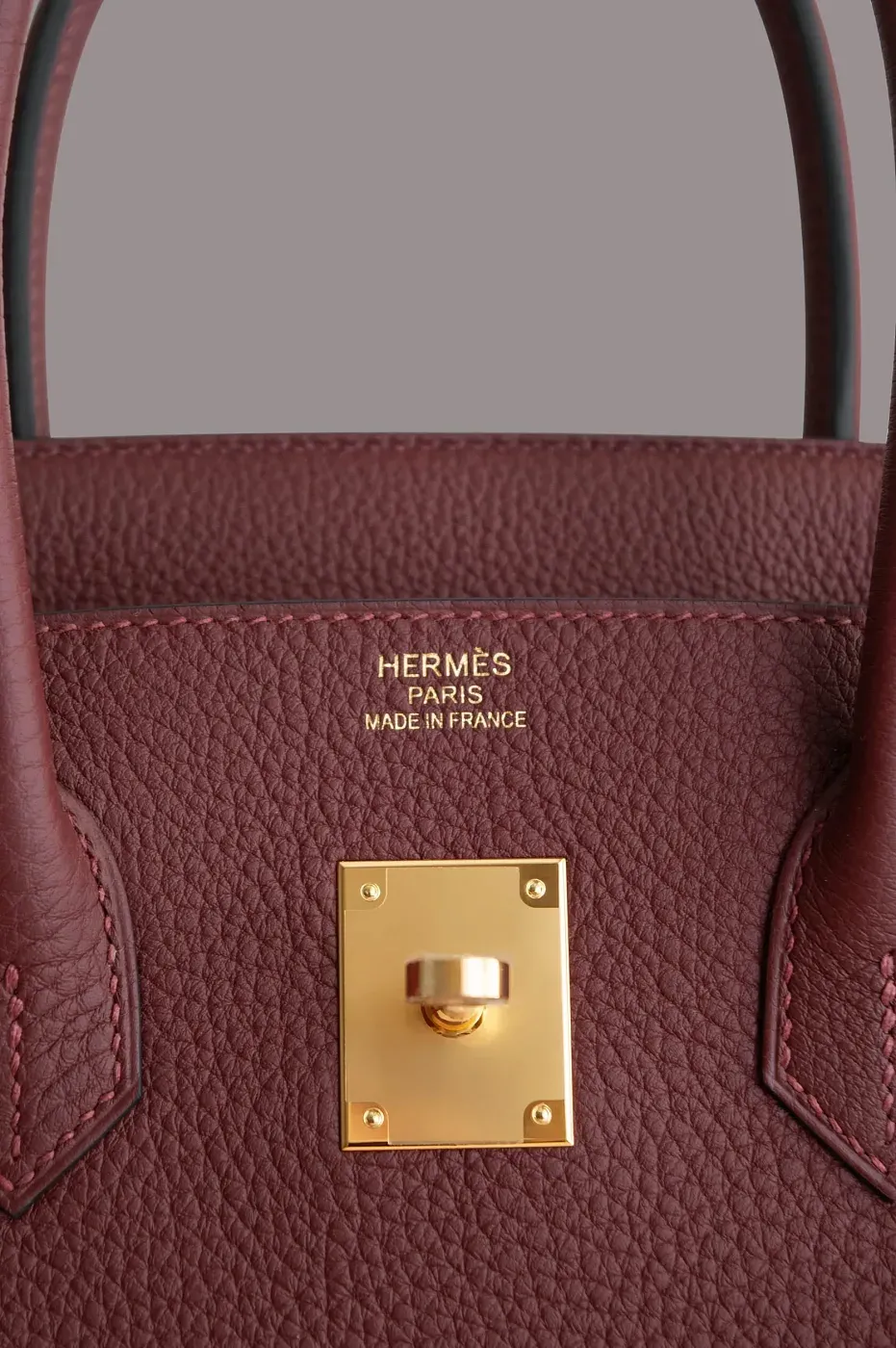 Hermès Сумка Birkin 35 Rouge H Togo Gold Hardware - фото 3