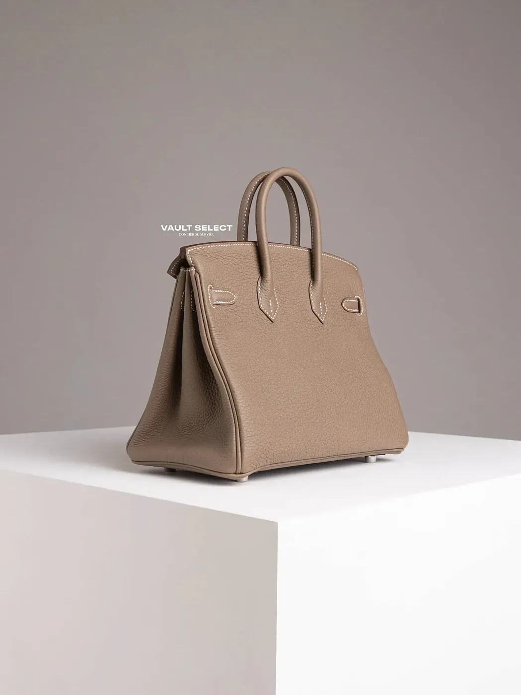 Hermès Сумка Birkin 25 Etoupe Togo Palladium Hardware - фото 8