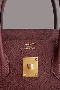 Hermès Сумка Birkin 35 Rouge H Togo Gold Hardware - фото 3
