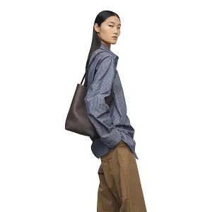 The Row Сумка Medium NS Park Tote Deep Brown из кожи - фото 2