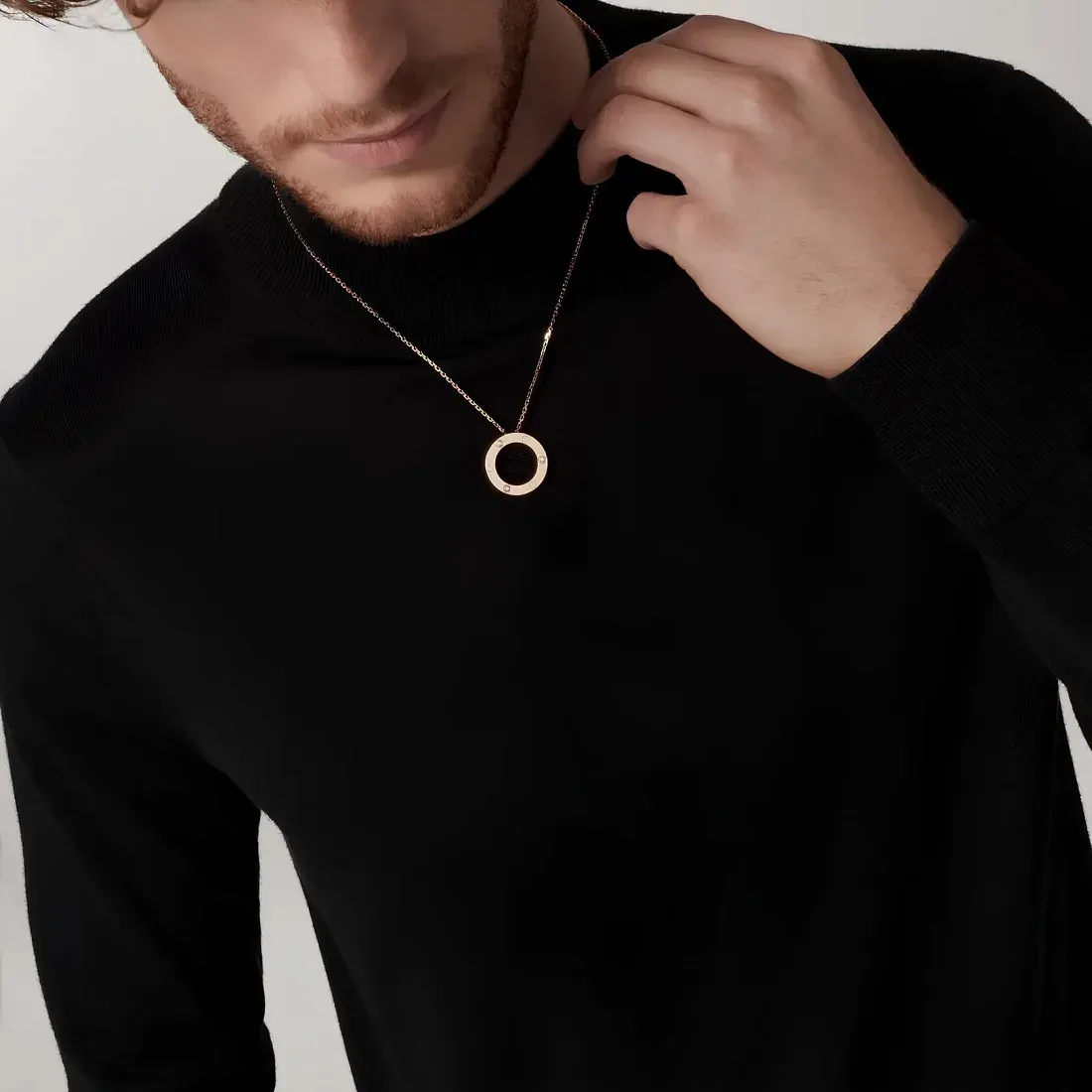 Cartier Кулон Love, 3 diamonds Man Yellow Gold - фото 2