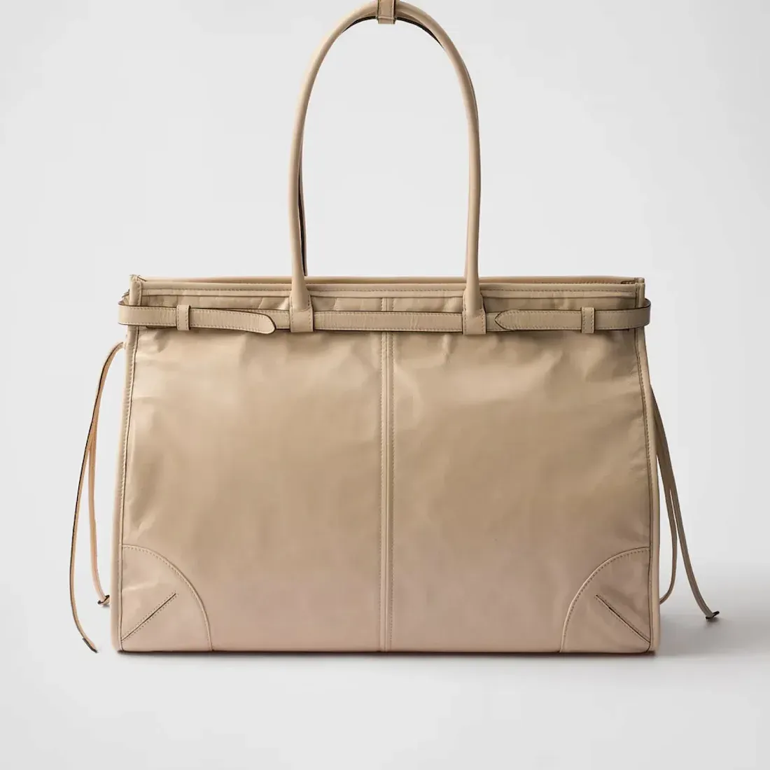 Prada Сумка большого размера из кожи Travertine - фото 4
