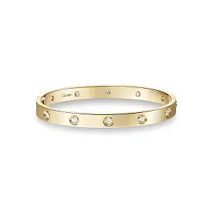 Cartier Браслет Love single-screw closure, classic model, 10 diamonds - фото 1