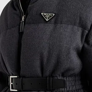 Prada Пуховая куртка из фланели - фото 3