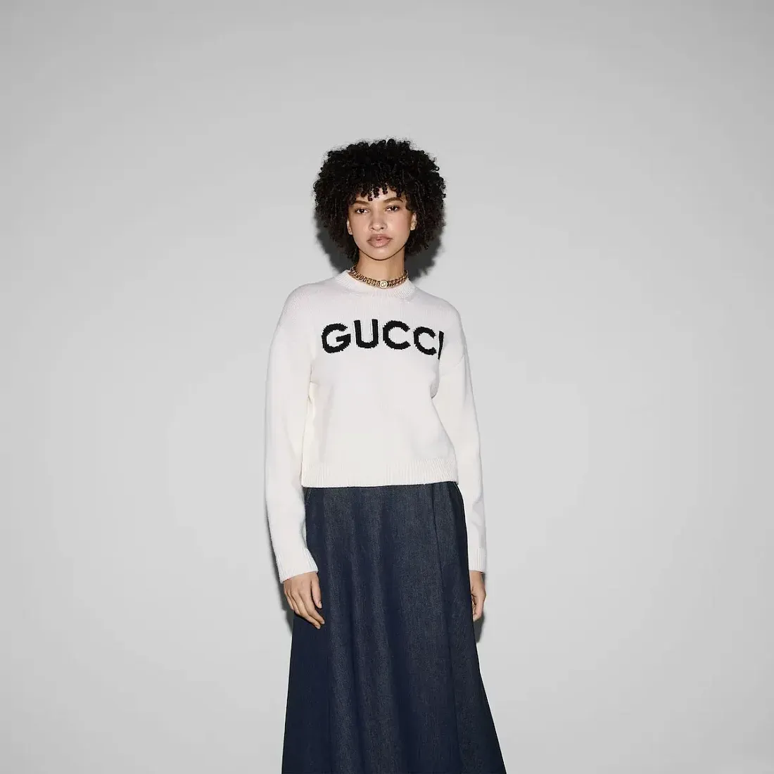 Gucci Шерстяной свитер с интарсией - фото 2