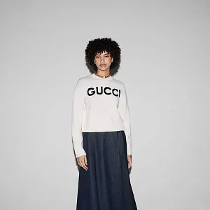 Gucci Шерстяной свитер с интарсией - фото 2
