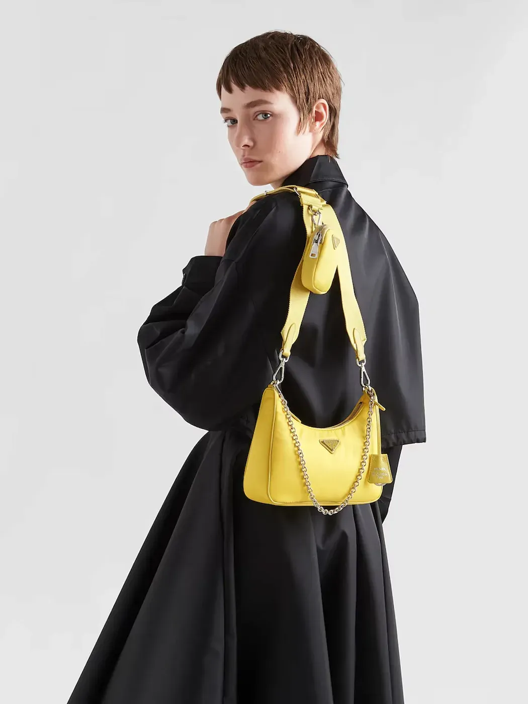 Prada Сумка Re-Edition 2005 из Re-Nylon Citron Yellow - фото 5