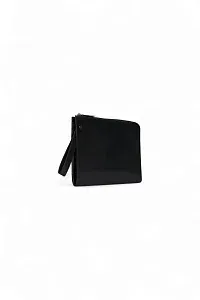 The Row Сумка Medium Portfolio Wristlet Black из кожи Black - фото 3