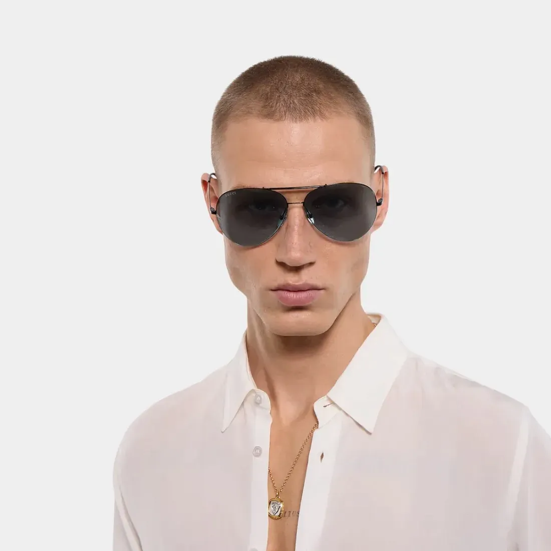 Gucci Солнцезащитные очки Pilot - фото 4