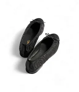 Chanel Тканевые балетки Black - фото 2