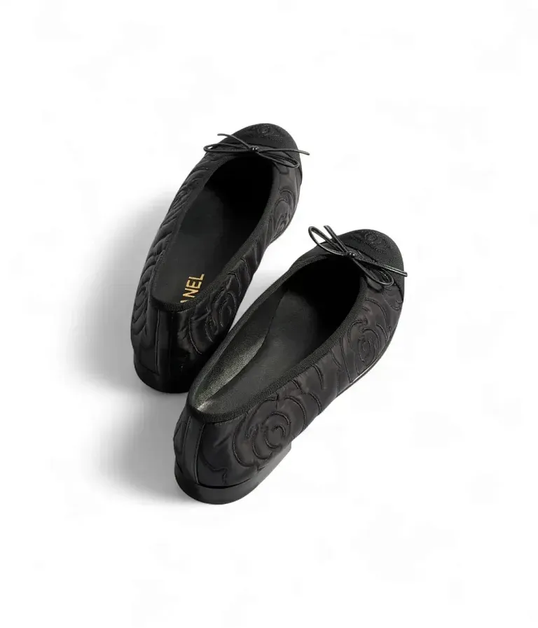 Тканевые балетки Chanel Black - фото 2