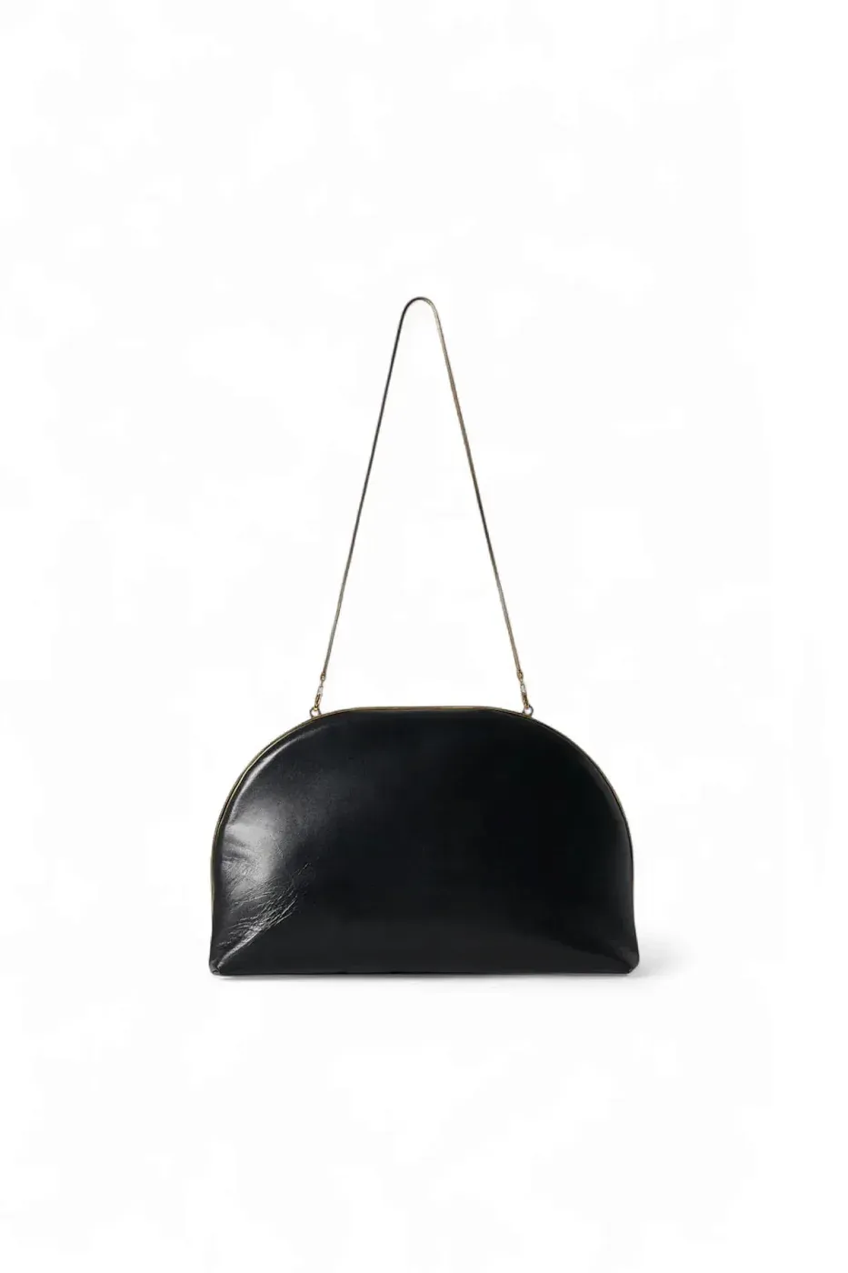 The Row Клатч Sylvia Navy из кожи Black - фото 3