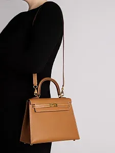 Hermès Сумка Sellier Kelly 25 Gold Epsom Gold Hardware - фото 6