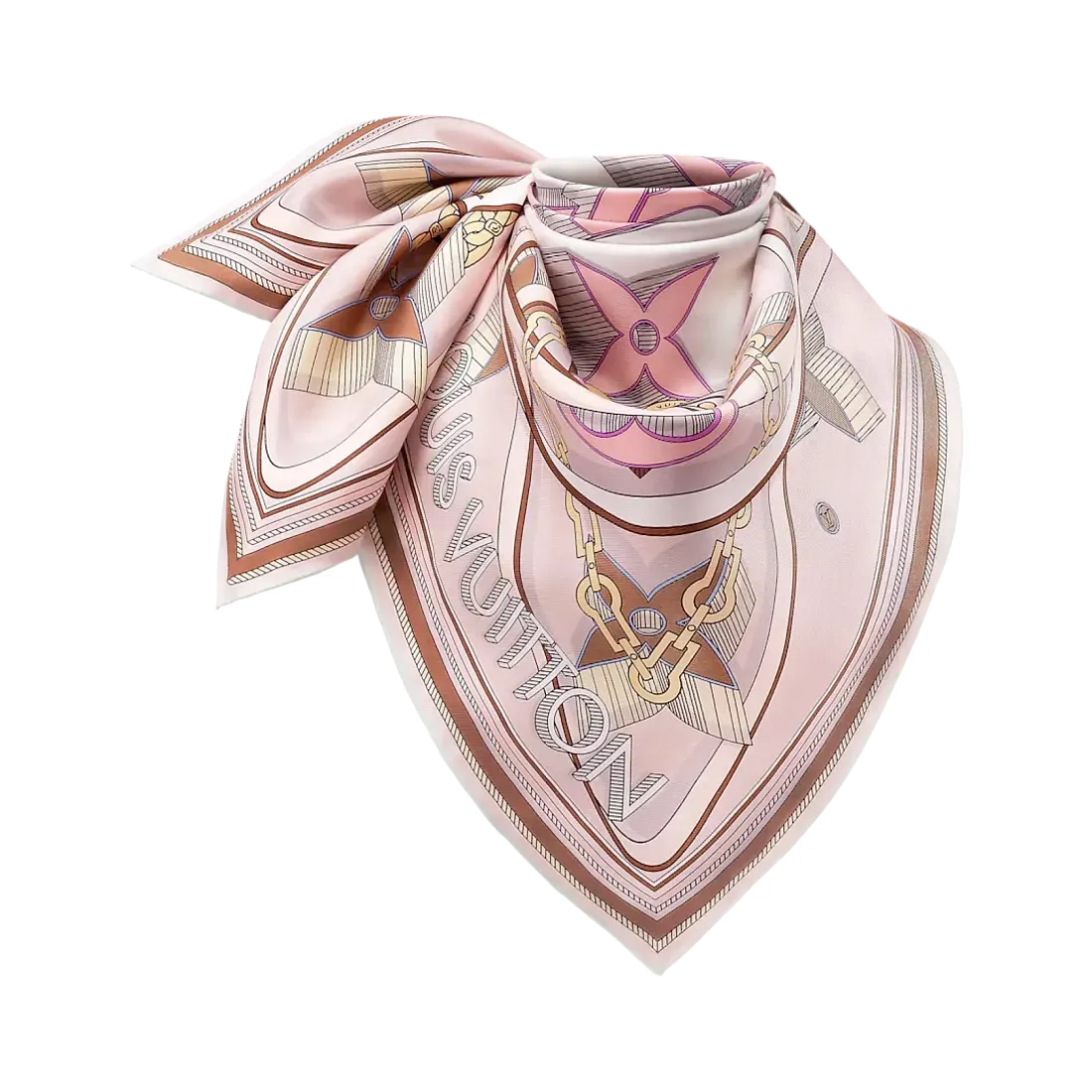 Louis Vuitton Платок-каре 90 Ultimate 3D Rose Clair - фото 3
