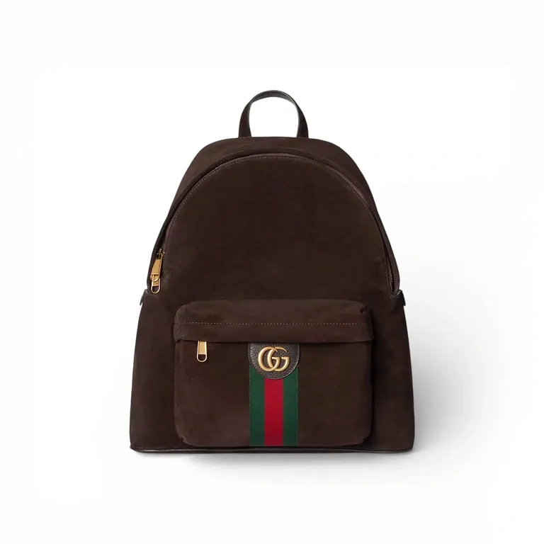 Рюкзак средний Ophidia Gucci Dark Brown - фото 1