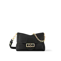 Louis Vuitton Сумка Dauphine Soft MM Black - фото 1