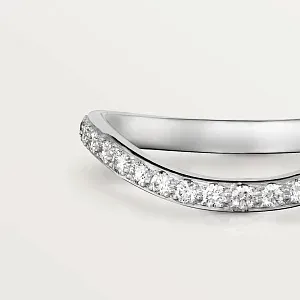 Cartier Обручальное кольцо с бриллиантовым паве Trinity Ruban 2мм - фото 3