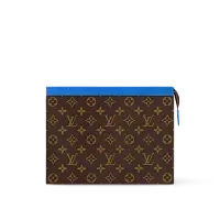 Louis Vuitton Клатч Pochette Voyage MM Blue - фото 1