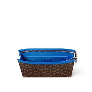 Louis Vuitton Клатч Pochette Voyage MM Blue - фото 3