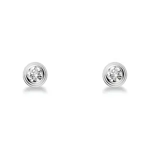 Cartier Серьги d'Amour stud earrings, 2 diamonds, small model White Gold - фото 1