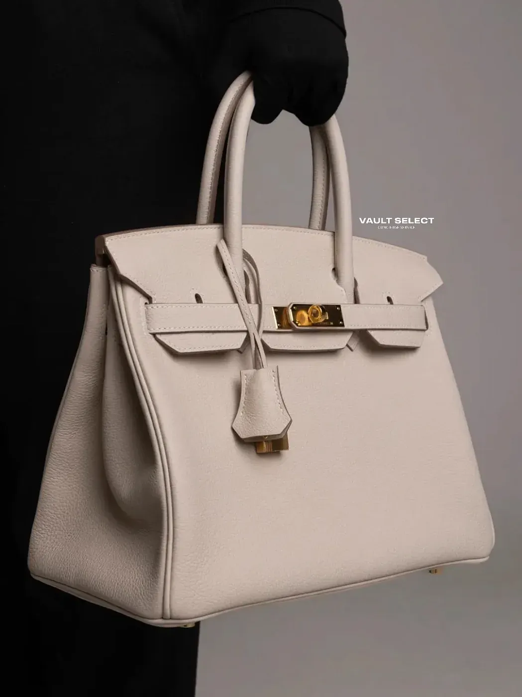 Hermès Сумка Birkin 30 Craie Togo Gold Hardware - фото 2