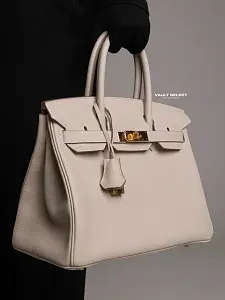 Hermès Сумка Birkin 30 Craie Togo Gold Hardware - фото 2