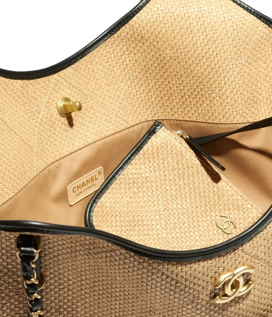 Chanel Большая сумка Cabas Beige - фото 4