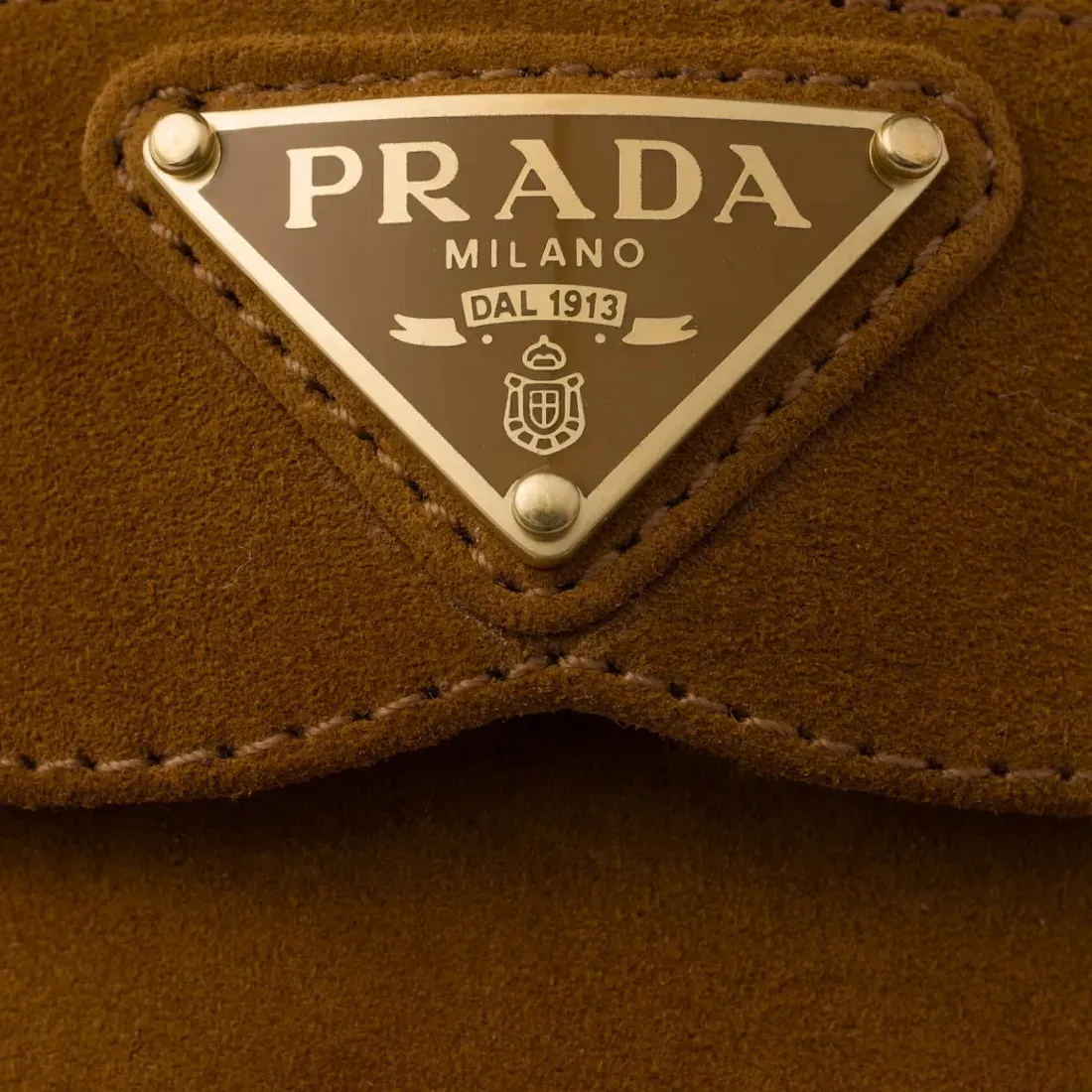 Prada Мюли из замши теленка и овчины Cognac - фото 6