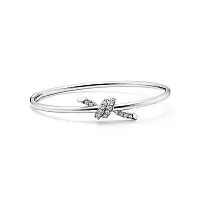 Tiffany & Co. Браслет Knot Wire Bangle White Gold - фото 1