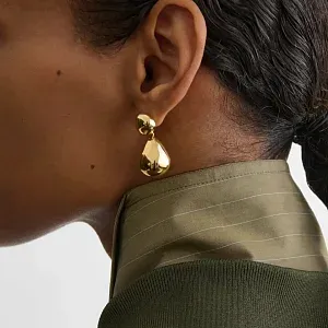 Phoebe Philo Серьги с двумя шариками Gold - фото 2