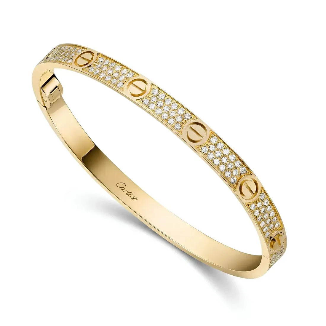 Cartier Браслет Love medium model, paved - фото 4