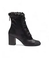 Chanel Атласные ботильоны Black - фото 1
