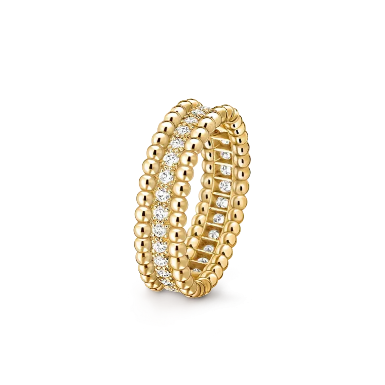 VAN CLEEF AND ARPELS Кольцо Perlee Diamants Van Cleef & Arpels Yellow Gold - фото 1