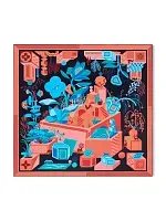 Louis Vuitton Платок-каре Malles Monde 90 Orange - фото 1