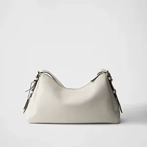 Prada Сумка на плечо Aimee Large из кожи White - фото 4
