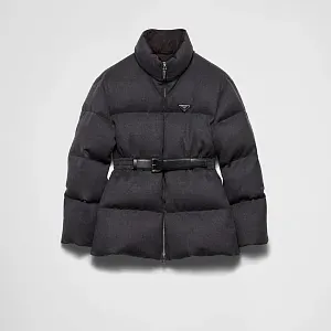 Prada Пуховая куртка из фланели - фото 1
