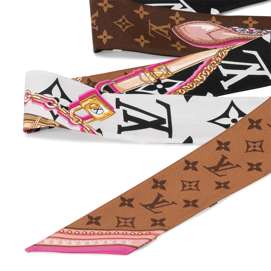 Louis Vuitton Шелковая лента Ultimate Monogram BB Black - фото 3