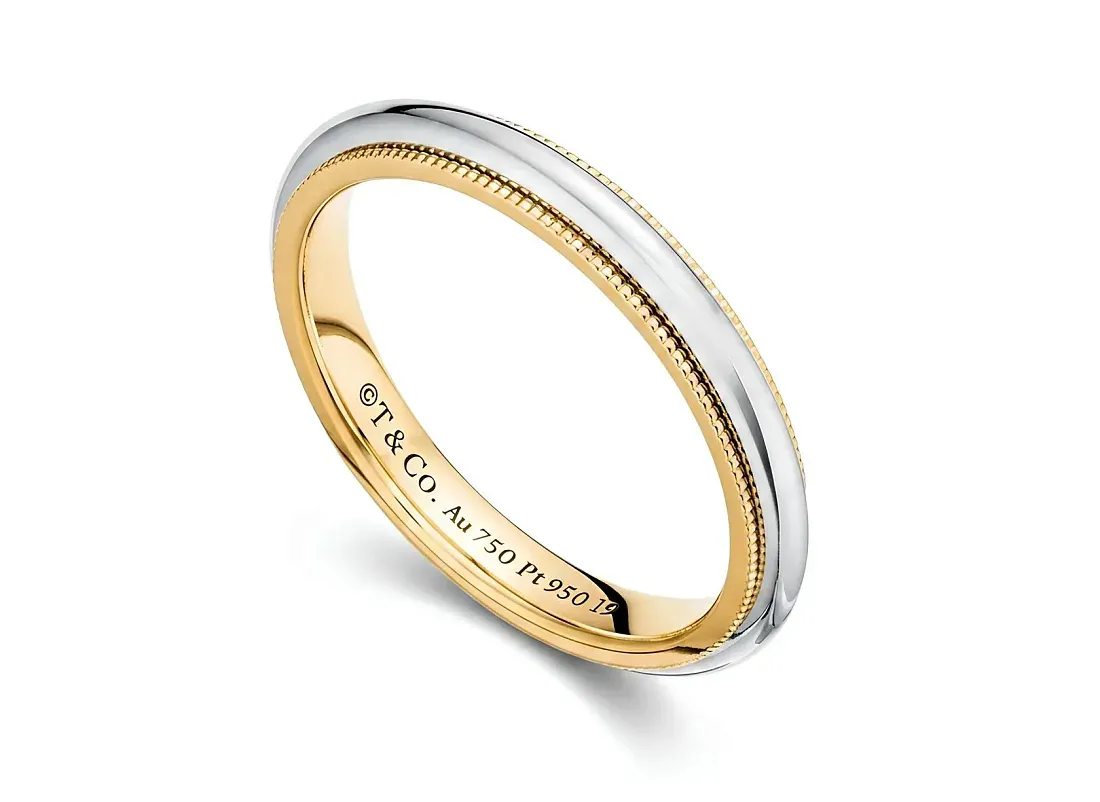 Tiffany & Co. Обручальное кольцо Together Milgrain Band Ring Yellow Gold - фото 3