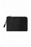The Row Сумка Large Portfolio Wristlet Black из кожи Black - фото 1