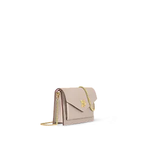 Louis Vuitton Клатч на цепочке Mylockme Greige - фото 2