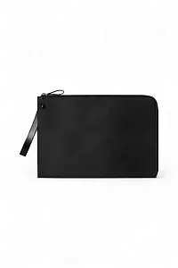 The Row Сумка Large Portfolio Wristlet Black из кожи Black - фото 1