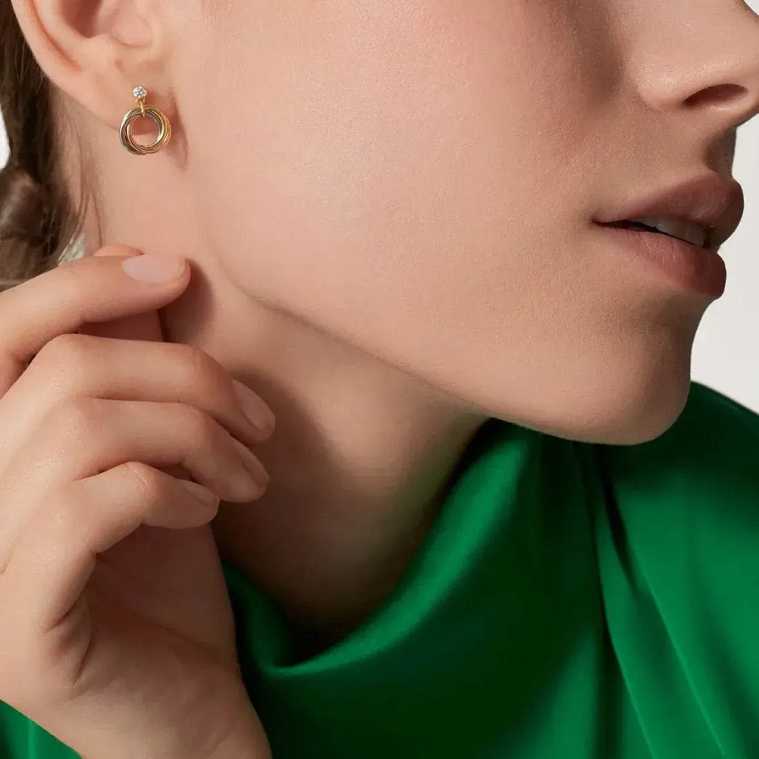 Cartier Серьги Trinity earrings, brilliant-cut diamonds - фото 2