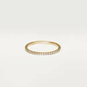Cartier Обручальное кольцо с бриллиантовым паве Etincelle de 1,5 мм Yellow Gold - фото 1