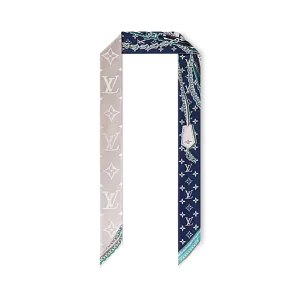 Louis Vuitton Шелковая лента Monogram Ultimate BB Bleu Marine - фото 1