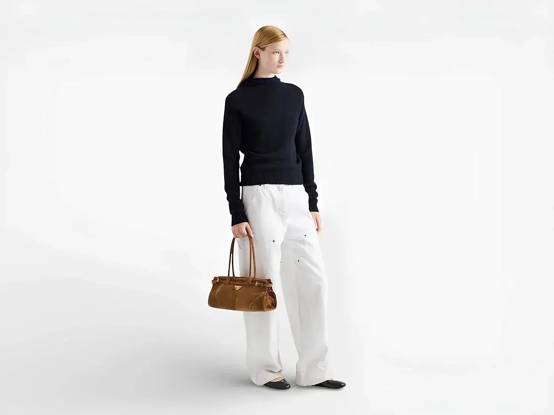 Prada Сумка средняя Bonnie Cinnamon - фото 5