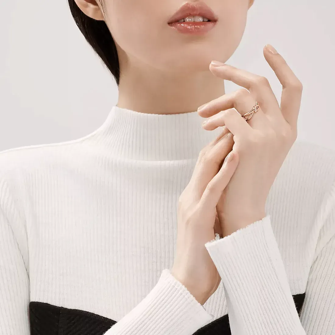 Tiffany & Co. Кольцо Knot Double Row Ring Rose Gold - фото 2