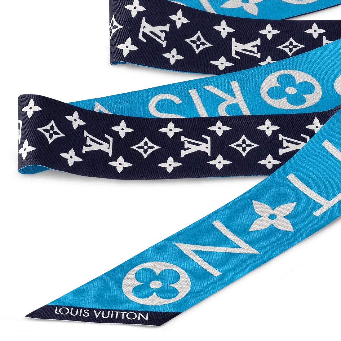 Louis Vuitton Шелковая лента Monogram Infinity BB Blue - фото 4