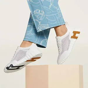 Hermès Кроссовки Bouncing White / Orange - фото 2