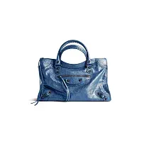 Balenciaga Сумка Le City среднего формата Mineral Blue - фото 1